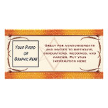 Rose Gold Unicursal Custom Photo Card