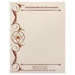 Rose Gold Unicursal Customized Letterhead