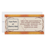 Rose Gold Unicursal Custom Photo Card