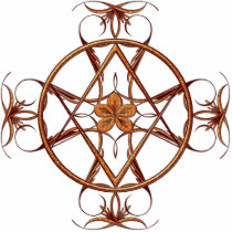 Rose Gold Unicursal Photo Sculpture