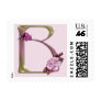 Rose Golden Monogram B