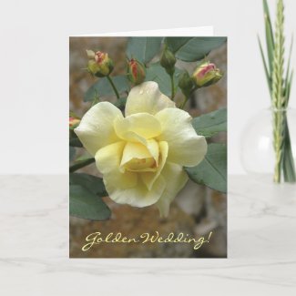 rose, Golden Wedding! Card
