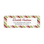 Rose Green Diagonal Return Address Labels