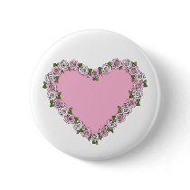 Rose Heart Button