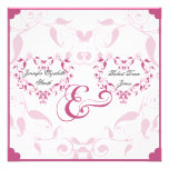 Rose Heart Floral Wedding invitations