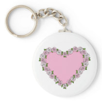 Rose Heart Key Chain