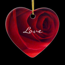 Rose Heart-Love ornaments