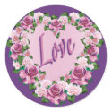 ROSE HEART LOVE STICKER by gardensofeve ROSE HEART LOVE STICKER