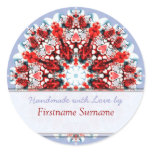 Rose Heart Mandala Label / Sticker