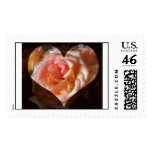 Rose Heart Postage Stamp