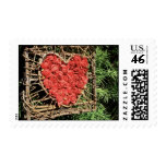 Rose Heart Postage Stamps