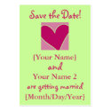 Rose Heart Save the Date Cards Template business cards