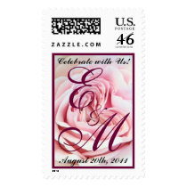 Rose Hearts Save the date Stamp