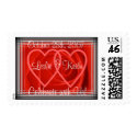 Rose & Hearts Wedding Stamp(large size stamp) by ggbythebay Rose & Hearts Wedding Stamp(large size stamp)