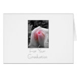 Rose in Gray Graduation Cards