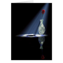 rose in vase 2 card
