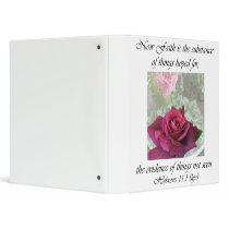 Rose Intrigue ~ Hebrews 11:1 Binder