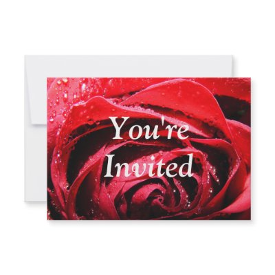 Rose Invitation