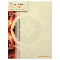 Rose Kaleidoscope Custom Letterhead