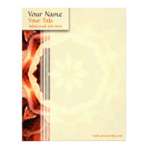 Rose Kaleidoscope Custom Letterhead