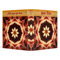Rose Kaleidoscope Customizable Art Binder