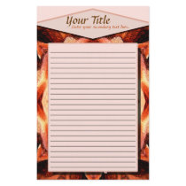 Rose Kaleidoscope Lined Stationery