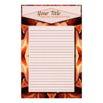 Rose Kaleidoscope Lined Stationery