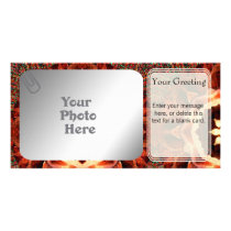 Rose Kaleidoscope PhotoCard Template Photo Card Template