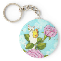Rose kitty fairy keychaing keychains