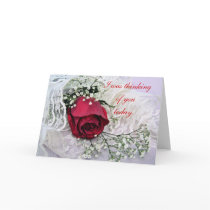 Rose & Lace card by MakaraPhotos Rose & Lace card