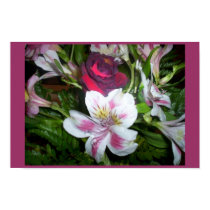 Rose & Lilies posters by LazyLuxury Rose & Lilies posters