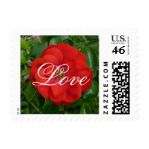 Rose love stamp