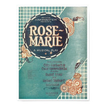 Rose Marie A Musical Play Songbook Cover posters
