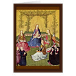Rose Mary In The Hague With Saints And Donors By K Greeting Cards