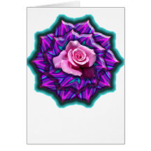 Rose medallion greeting card