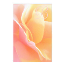 Rose Monogram Stationary Custom Stationery