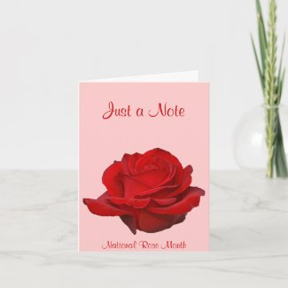 Rose Month Greeting Card card