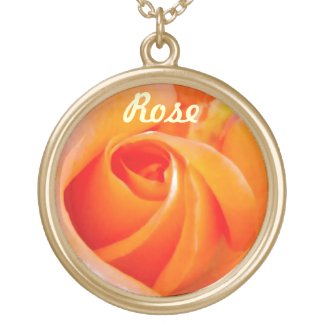 Rose Name Pendant necklace