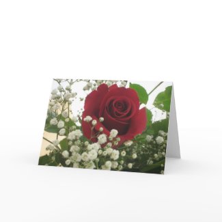 Rose Note Card card