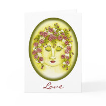 Rose Nymph Card - Customize Saying