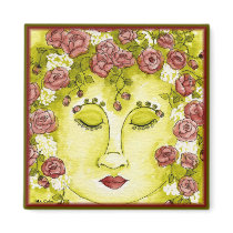 Rose Nymph Magnet by 13BlackCatsDesigns Rose Nymph Magnet