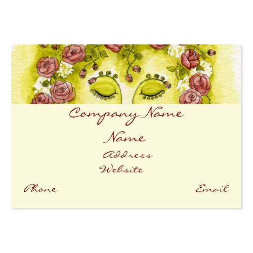 Rose Nymph Profile Card Business Cards (front side)