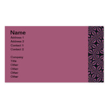 Rose Of Sharon Kaleidoscope business card