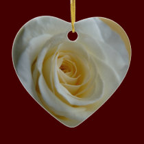 Rose Ornament Romantic White Rose Decorations ornaments