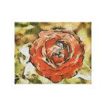 Rose painting canvas print