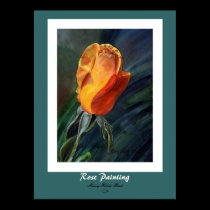 Rose Painting Print by SherryHolderHunt Rose Painting Print