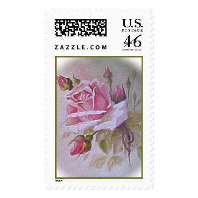 Rose Painting stamp