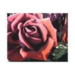 Rose Painting Wrapped Canvas