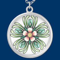 Rose Pent Necklace