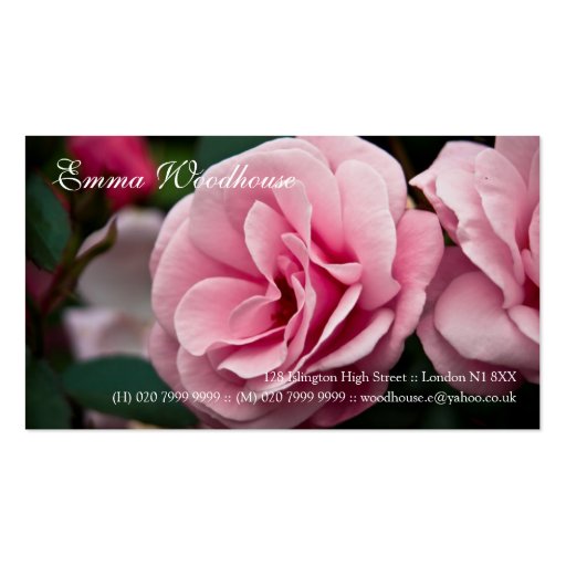 Rose â€¢ Personal Business Card (front side)